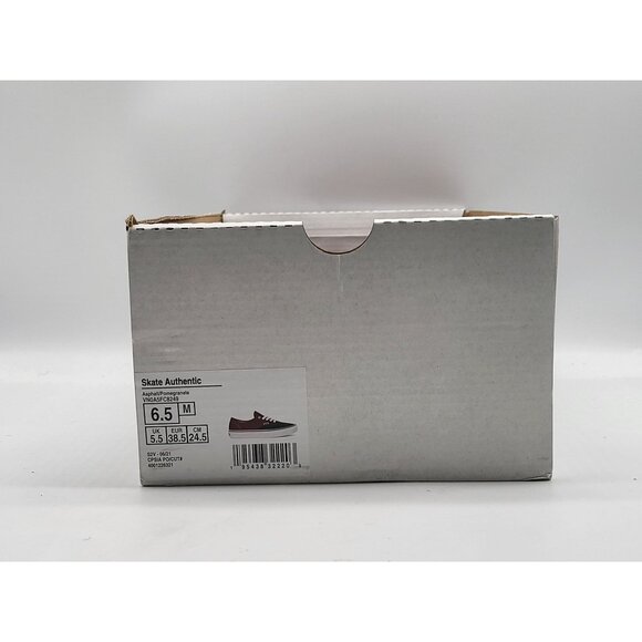 Vans Skate Authentic Asphalt Pomegranate Suede Canvas Shoes VN0A5FC8249 Size 6.5 - Picture 8 of 8